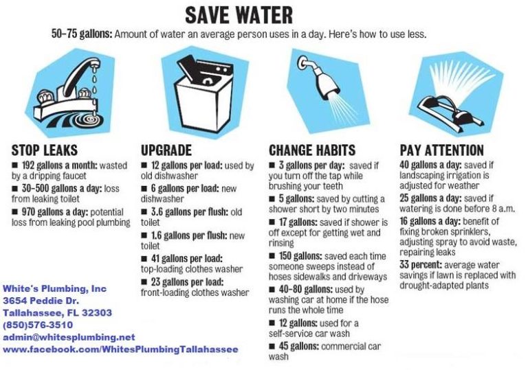 Tips to Save Water & Money - White's Plumbing